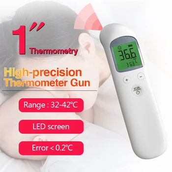 Medicinski potrošačke Infracrveni termometar groznice Dijete Odrasla osoba površinski digitalni LCD-laserski mjerač temperature beskontaktni IR-termometar