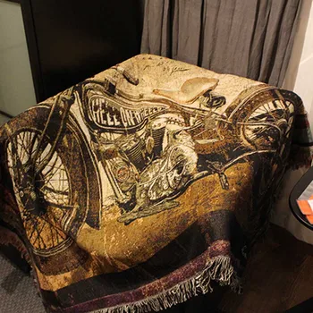Retro stil pletene gomila baca motocikl Patten udoban stolac kauč dekor deke 120x150 cm bacanje i pokrivač za Hom Decor