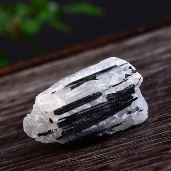 1pc prirodni crni turmalin Crystal nepravilan grubo originalni mineralni uzorak home dekor neobrađenog kristala ili akvarij dekor poklon