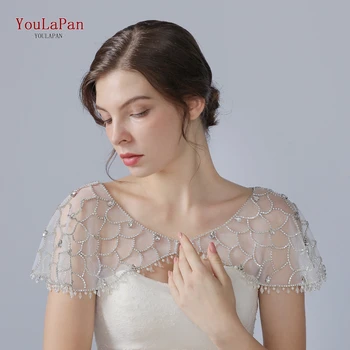 YouLaPan G14 vjenčanje Bolero luksuzni kratke izvlačenja oblog Crystal vjenčanje Prelomi Jakna za večeri maturalne ženski moda i dodaci