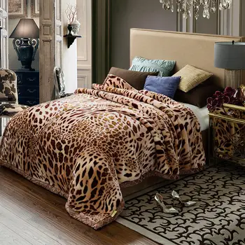 Leopard bacanje deku na krevet kauč koža životinja pokrivači home dekor Sherpa medo krzno ispis tanku deku