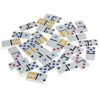 Stranka Dual 6 Klub Domino Set Matematika Računajući Glatka I Željezne Kutiji Poklon Djeca I Odrasli Početna Igra Boja Dot Putovanja Prijenosni