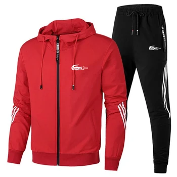 2020 proljeće i jesen moda muška mini svakodnevni prugasta sportska odjeća marke muške s kapuljačom jogging sportski легкоатлетический odijelo