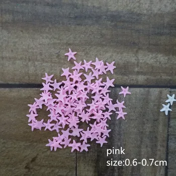 7color mix Mini Starfish 0.6-0.7 cm Colour Craft šarene smole zvijezde DIY Beach Cottage Wedding Party Nail Decor stick