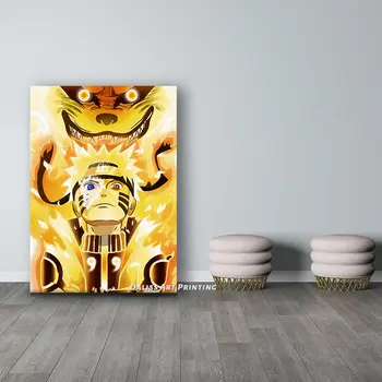 Platna Naruto Курама anime slike uređenje doma slike poster HD grafike zid umjetnost modularni Dnevni boravak u okviru