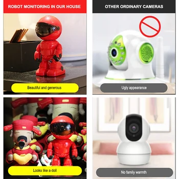 2MP IP kamera WiFi Home Security 1080P Robot Camera Intelligent Smart Motion Detection 25fps bežična kamera za video nadzor CCTV