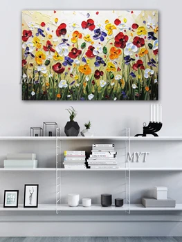 Ručno oslikane slike na platnu nož cvijet slike ulje na platnu zidnih slika za dječju sobu home dekor bez okvira