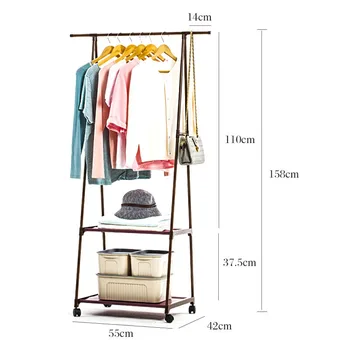 Višenamjenski trokut vješalica za odjeću odvojiva spavaća soba visi vješalica za odjeću s kotačima podne vješalica za odjeću vješalice za odjeću