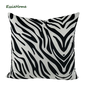 ESSIE HOME Tropical Wild Animal Uzorak Zebra Digital Print baršun jastučnica jastučnica za dnevni boravak