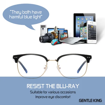 Blagi kralj plavo svjetlo blokiranje naočale su Žene prozirne антирадиационные računala naočale igre radne naočale Oculos Eyewear