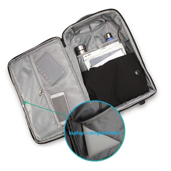 17-inčni laptop ruksak USB punjenje vodootporna kamera muškarci putovanja kolica torba ruksak muški ručni funkcionisanje Rolling kofer