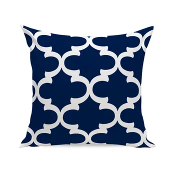 Nordic jastuk tamno plava pokriva dom dekor geometrijski dekorativni jastuci bacanje jastuci presvlaku za kauč 45x45cm