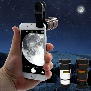 Optički zoom 8X mobilni telefon teleskop HD objektiv teleskopa je objektiv kamere s kopčom za iPhone X 8 7 Samsung S8 S9 Xiaomi univerzalni