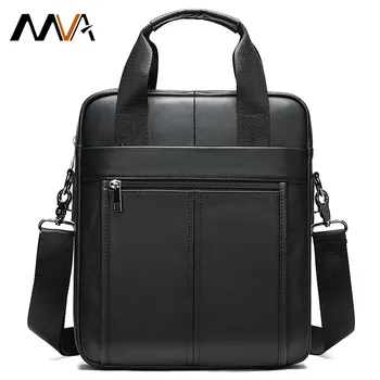 MVA New Business prirodna koža In-document 13' portfelje za laptop torbe jednostavne gospodo vertikalne torbe poruke na jedno rame