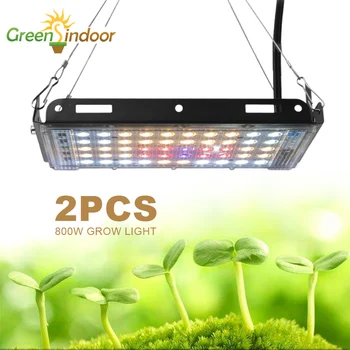 2pcs Led Grow Light 800W Phytolamp za biljke fito svjetiljka puni Spektar UV IR unutarnji šator raste svjetla cvet raste 110V 220V