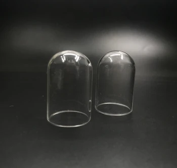 38x25 mm prozirna cijev zvono oblik stakleni globus balon želeći boce banke staklena boca privjesak moda ogrlica banke Vaza 30 kom.