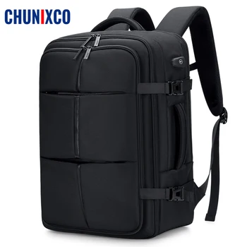 CHUNIXCO muškarci putovanja ruksak proširivu memoriju velikog kapaciteta pogodan 17-inčni laptop USB punjenje naprtnjače Muškarci Žene putnu torbu