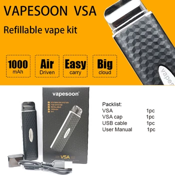Vapesoon VSA Pod Vape Starter Kit s tonerom prazna baterija od 1000 mah 2 ml mahuna sustava