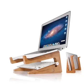 Prenosivi laptop stol stalak za prijenosno drveni držač nosač za Macbook Tablet PC laptop laptop Lapdesks s funkcijom hlađenja