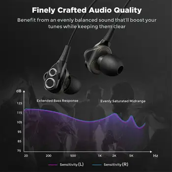 FBYEG Bežične Bluetooth Slušalice Dual Drive Bass Sport Headset Sweatproof slušalice s mikrofonom za telefon