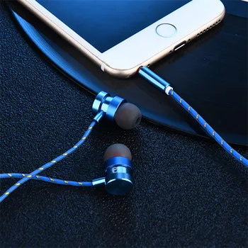 Moysdio slušalice za Xiaomi slušalice za telefon stereo bas slušalice metalne ožičen slušalice HiFi slušalice mikrofon za Samsung