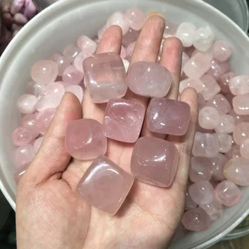 Prirodni ružičasti kvarc Kristal кувыркающийся polirani kamen roze kvarc je kamen ozdravljenja