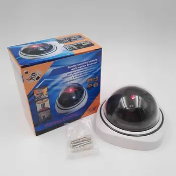 Wsdcam Plastic Smart Indoor/Outdoor Dummy Surveillance Camera Home Dome lažna kamera za video nadzor treperi crvenim led svjetla