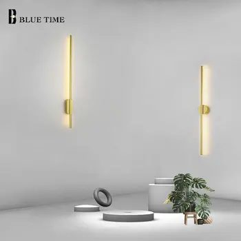 120 100 cm, zlato je metal Led zidna svjetiljka moderna lampa svjetlost zidne lampe za kupaonicu lampa spavaća soba noćni lampe ogledalo kupaonice svjetlo