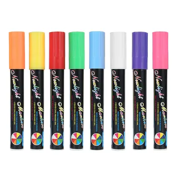 4/8 boje Highlighter fluorescentno ručka tekući mel marker neon hvataljka za led ploče za crtanje grafita pribora