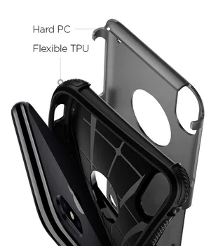Luksuzni tvrdi tanak čvrst oklop telefon torbica za Apple iphone X 7 8 Plus hibridni dvostruka šok-dokaz torbica za iphone7 6 6S 7Plus