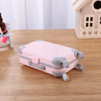 Mini Plastični Kofer Za Prtljag Igrati Kuća Igračke Putovanja Djevojka Lutka Pribor Za Dječje Lutke Pokloni