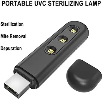 Prijenosni UV antibakterijski lampe prijenosni UVC svjetlo sterilizator dezinfekciju lampe za mobitel kućanski putovanja dezinfekciju