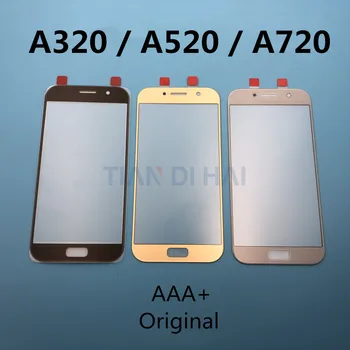 A3 A5 A7 originalni ekran Prednja staklena leća za Samsung Galaxy A5 A3 A7 2017 A520F A320F A720F dodirna površina stakla + naljepnica alati