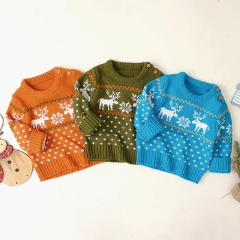 Agrumi božićne Dječje veste za djevojčice, Dječje odjeće iz los dres za dječake pulover džemper pletene džemper Dječja odjeća
