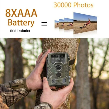 HC800A Trail Camera 1080P HD infracrveni noćni vid vodootporan lovačke kamere biljni i životinjski svijet Video фотоловушки izviđači Camaras Espias