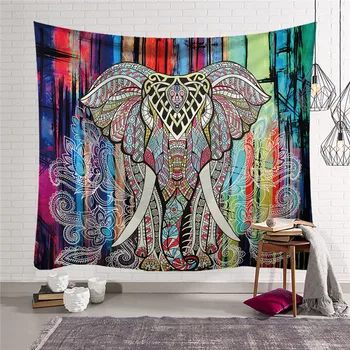 Topla Mandala tapiserija životinja indijski slon predložak zid yoga mat пляжное ručnik joga deka w3-new-Lk-11