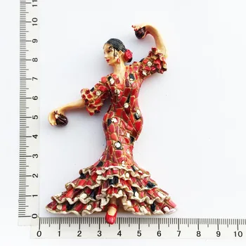 Španjolski Magneti Za Hladnjak Plesačica Flamenca Маллоркатуризм Suvenir Umjetnost I Obrt Hladnjak Magnetne Naljepnice Kućni Ukras