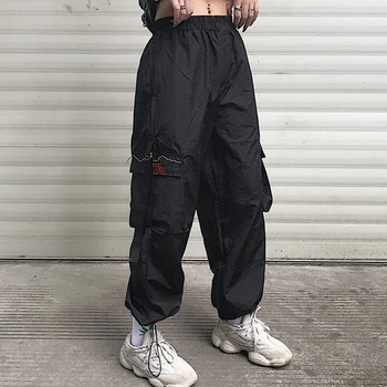 Casual stil ulzzang Ženska odjeća slobodan Harajuku stil gležnja, hlače unisex džepove hlače-teretni svakodnevni hip-hop novi