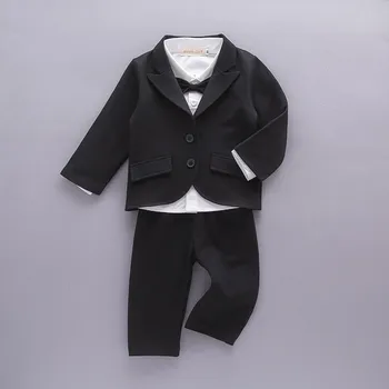 Visoka kvaliteta gospodin kravata ukrašen dječaci 3-dijelni kostim komplet /cvijet dječak odjeća 3165