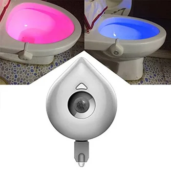 LED wc svjetlo pokret s različitim prenamjenom boje senzor svjetla vodootporan pozadinsko svjetlo noći za wc glavni kupaonica