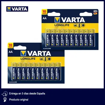 VARTA Longlife - 2 pakiranje od 10 alkalne baterije AA / LR6 / Mignon, 1,5