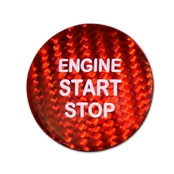 Naljepnica gumb za pokretanje motora automobila od karbonskih vlakana za Lexus