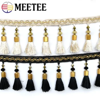Meetee 1/3 m 12.5 cm moda zavjese perle kićanka čipke poliester uređenje doma Traka DIY šivanje Hometextile obrt pribor