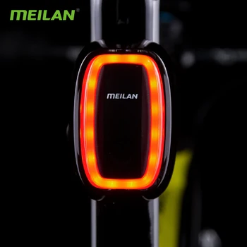 Meilan X6 Bike Brake Light Smart Tail Lamp USB Punjiva vodootporan biciklistička kočnica Safety Warnin LED stražnje svjetlo