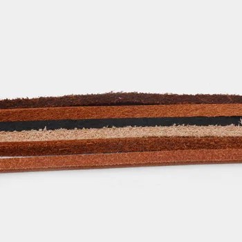 5 metara 3*2 mm crna/tamno smeđa/smeđa/svijetlo smeđi plosnati kabel od prave kože za narukvice ogrlice nakit čineći zaključke materijal