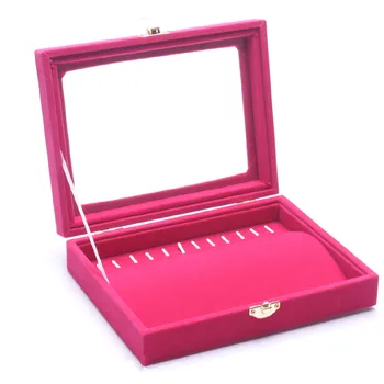 Ogrlica prikaz kutije narukvica držač paleta kutija za nakit kutije za nakit baršun poklopac privjesak organizator torbica sa poklopcem