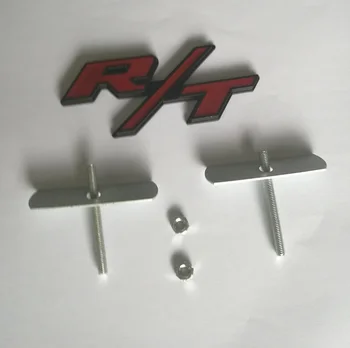 1pc crveno metal RT R/T logotip prednja rešetka amblem ikonu термоаппликация naljepnica za Dodge