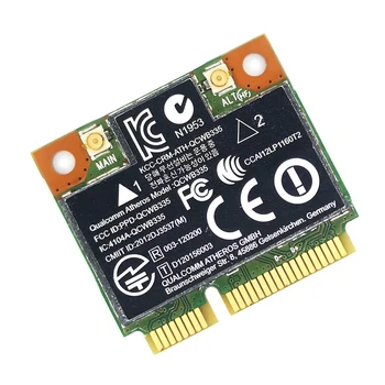 AR9565 WiFi Card QCWB335 Mini PCIE Bluetooth 4.0 150 Mbit / s 2.4 G za XP, Win7 Win8 Linux System