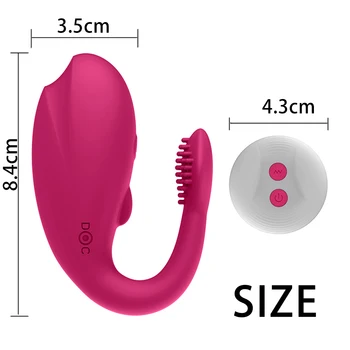 Bežični vibrator odrasle igračke za parove USB Punjiva dildo G Spot U Silikon stimulans dvostruke vibratori i seks-igračka za žene