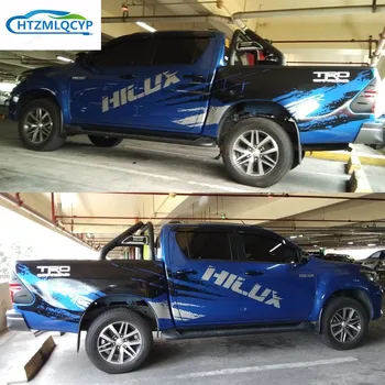 Za Toyota Hilux sticker decal pickup truck off-road decoration modified pull flower color bar